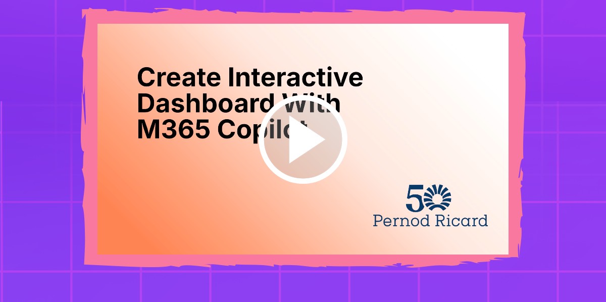 Watch: Create an Interactive Dashboard with M365 Copilot — tutorial video.